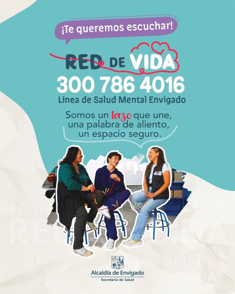 Envigado lanza la campaña “Red de Vida” para el cuidado de la salud mental